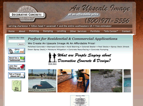 decorative concrete Charleston